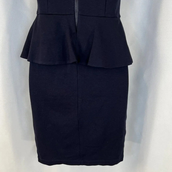 Alice + Olivia Employed Navy Blue Peplum Dress $264 - Picture 9 of 13